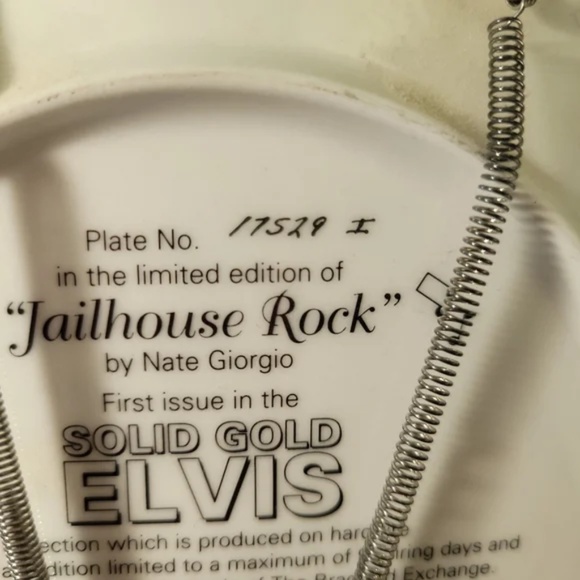 Elvis Collectible Plate Jailhouse Rock - Picture 5 of 5